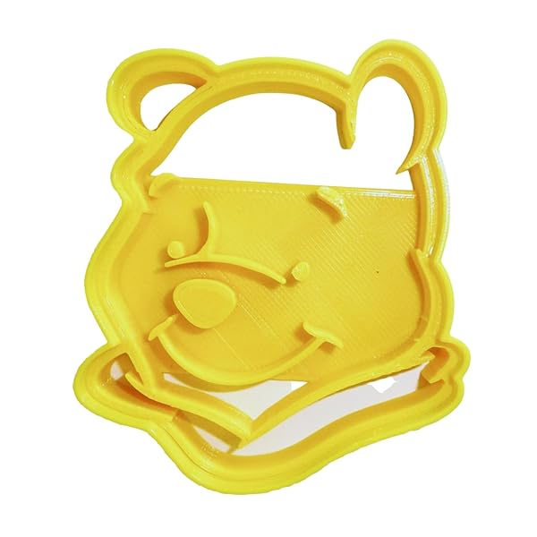 YNGLLC Winnie the Pooh Face Cartoon Book Character Cookie Cutter Made in the USA PR455