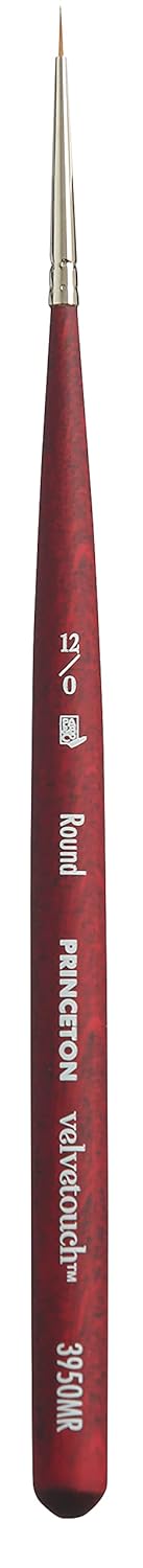 Princeton Princeton Velvetouch Artiste Mini Filbert Grainer Brush Size 1/4 for Acrylic Watercolor and Oil Painting - View 5 of 9