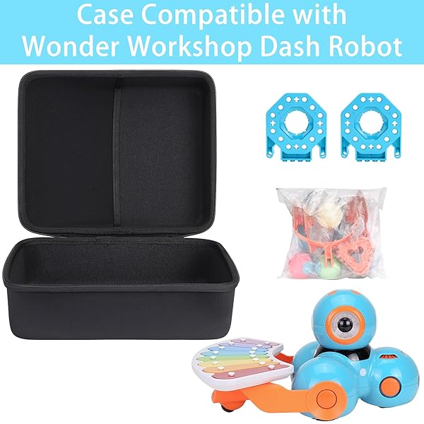 co2CREA co2CREA Hard Travel Case for Wonder Workshop Dash Robot Dot Creativity Kit Xylophone Launcher Durable Protection and Easy Transport - View 3 of 9