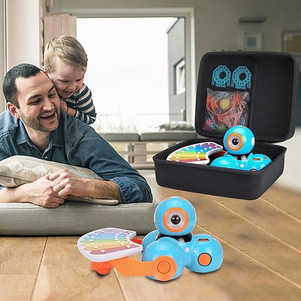 co2CREA co2CREA Hard Travel Case for Wonder Workshop Dash Robot Dot Creativity Kit Xylophone Launcher Durable Protection and Easy Transport - View 9 of 9