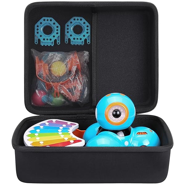 co2CREA co2CREA Hard Travel Case for Wonder Workshop Dash Robot Dot Creativity Kit Xylophone Launcher Durable Protection and Easy Transport