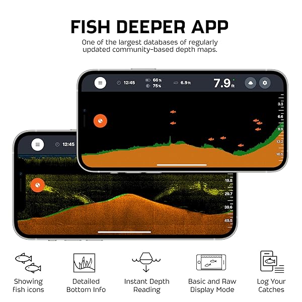 Deeper Deeper START Smart Fish Finder: Portable Depth Finder for Dock & Shore Fishing | Castable & App-Compatible - View 5 of 7
