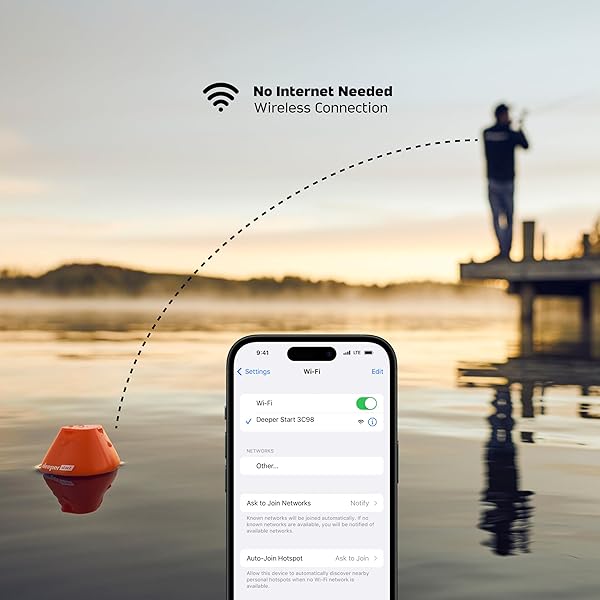 Deeper Deeper START Smart Fish Finder: Portable Depth Finder for Dock & Shore Fishing | Castable & App-Compatible - View 6 of 7