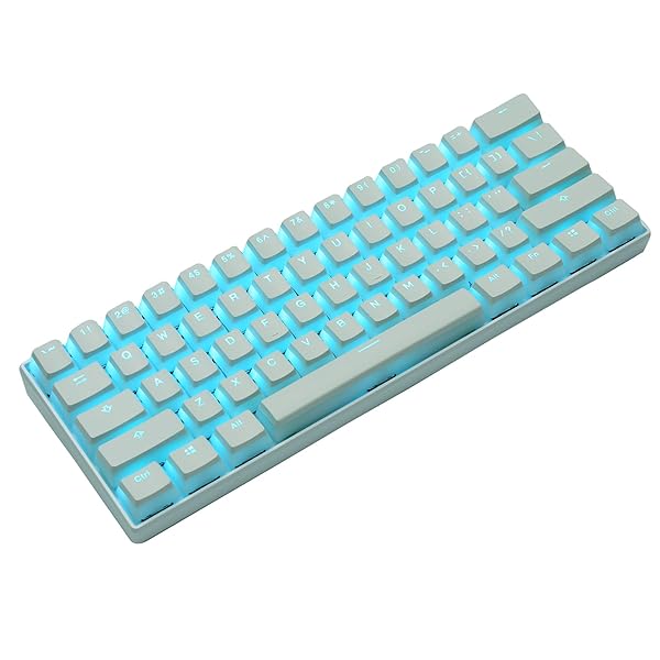 Happy Balls Happy Balls PBT Backlit Doubleshot Keycap Set for Cherry MX Mechanical Keyboards Translucent OEM Profile with Keycap Puller White - View 4 of 9