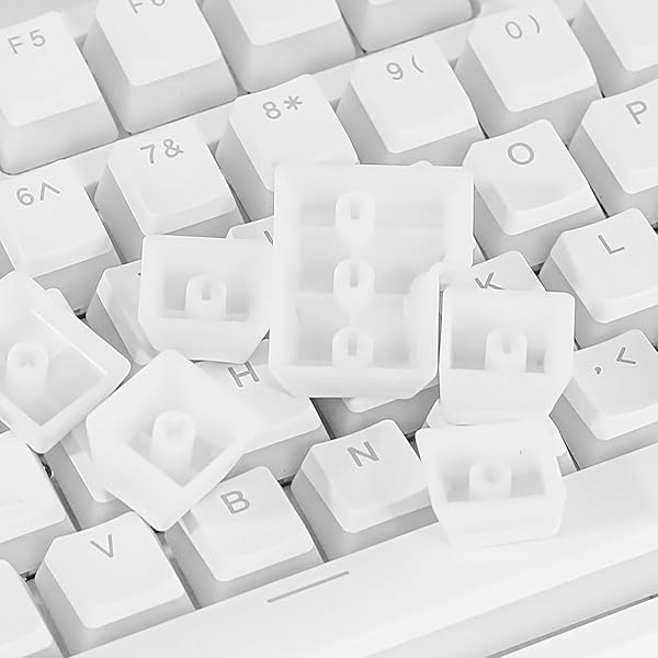 Happy Balls Happy Balls PBT Backlit Doubleshot Keycap Set for Cherry MX Mechanical Keyboards Translucent OEM Profile with Keycap Puller White - View 9 of 9