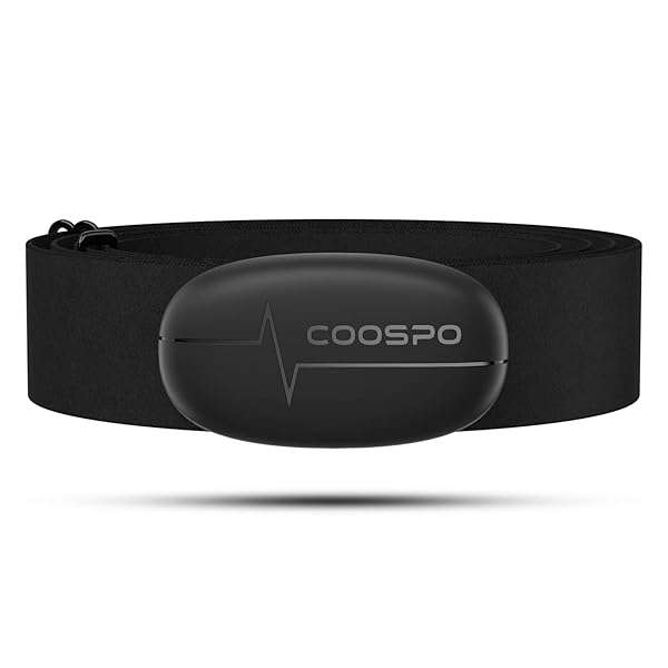 CooSpo COOSPO H6 Heart Rate Monitor: Bluetooth 4.0 Chest Strap for Peloton, Garmin & More - IP67 Waterproof Sensor - View 2 of 9