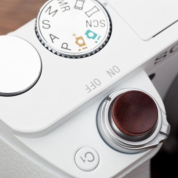 VKO VKO Wood Soft Shutter Release Button Sticker for Sony A7RIII, A7II, A7III, RX100 & X-T1 - Red Wood Grain Design - View 6 of 7