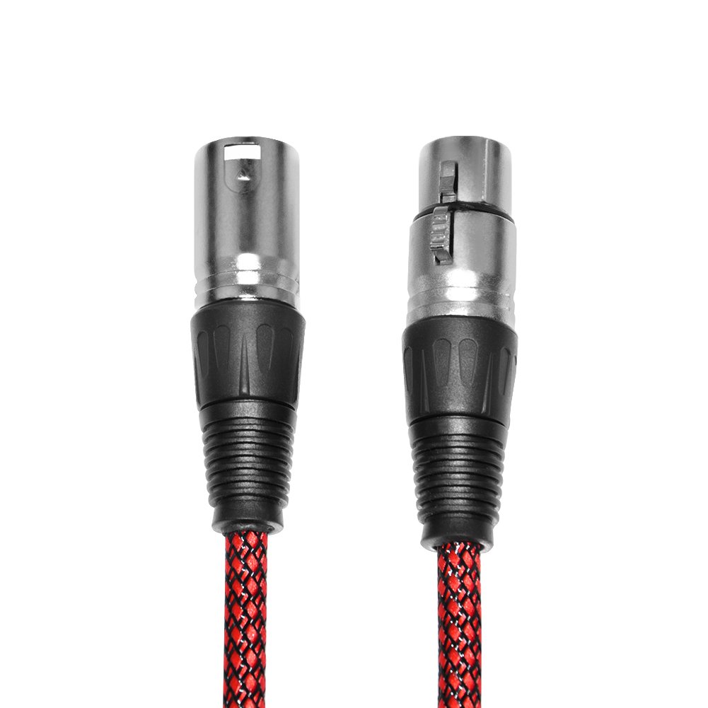 Furui 50ft XLR Cable Male to Female Nylon Braided Balanced Mic DMX Cable with Oxygen Free Copper Conductors - View 7 of 7