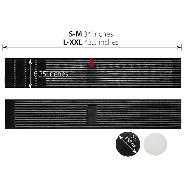 ORTONYX ORTONYX Umbilical Hernia Belt for Men and Women Abdominal Support Binder with Compression Pad for Hernia Surgery Prevention Small Medium - View 7 of 9