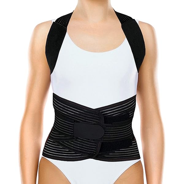 ORTONYX ORTONYX TLSO Full Back Support Brace Lightweight Breathable Pain Relief for Thoracic Kyphosis Herniated Disc Removable Pad ACHB5248-XL - View 2 of 8