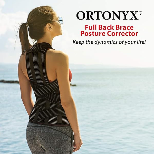 ORTONYX ORTONYX TLSO Full Back Support Brace Lightweight Breathable Pain Relief for Thoracic Kyphosis Herniated Disc Removable Pad ACHB5248-XL - View 8 of 8