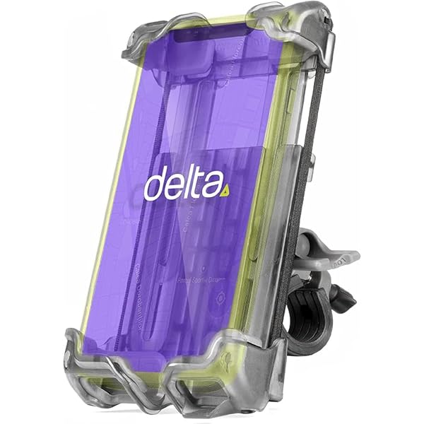 Delta Hefty Bike Phone Mount by Delta Cycle Universal Smartphone Holder for Any Handlebar Fits All Phones Hands-Free Access On The Go - View 2 of 5