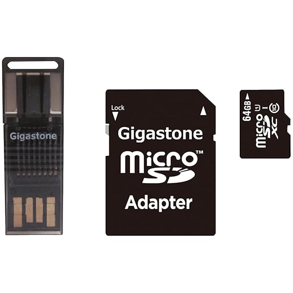 Gigastone Gigastone GS-4IN1600X64GB-R Prime Series 64GB microSD Card 4-in-1 Kit for Fast Performance and Versatile Storage - View 2 of 4