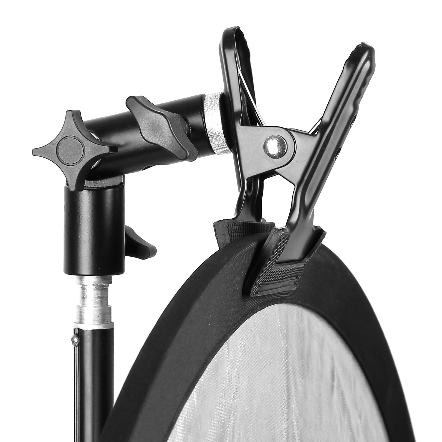 Anwenk Reflector Stand Holder Light Stand Bracket Mount Umbrella Bracket Photography Studio Heavy Duty Metal Clamp Holder 2 Pack - View 4 of 7