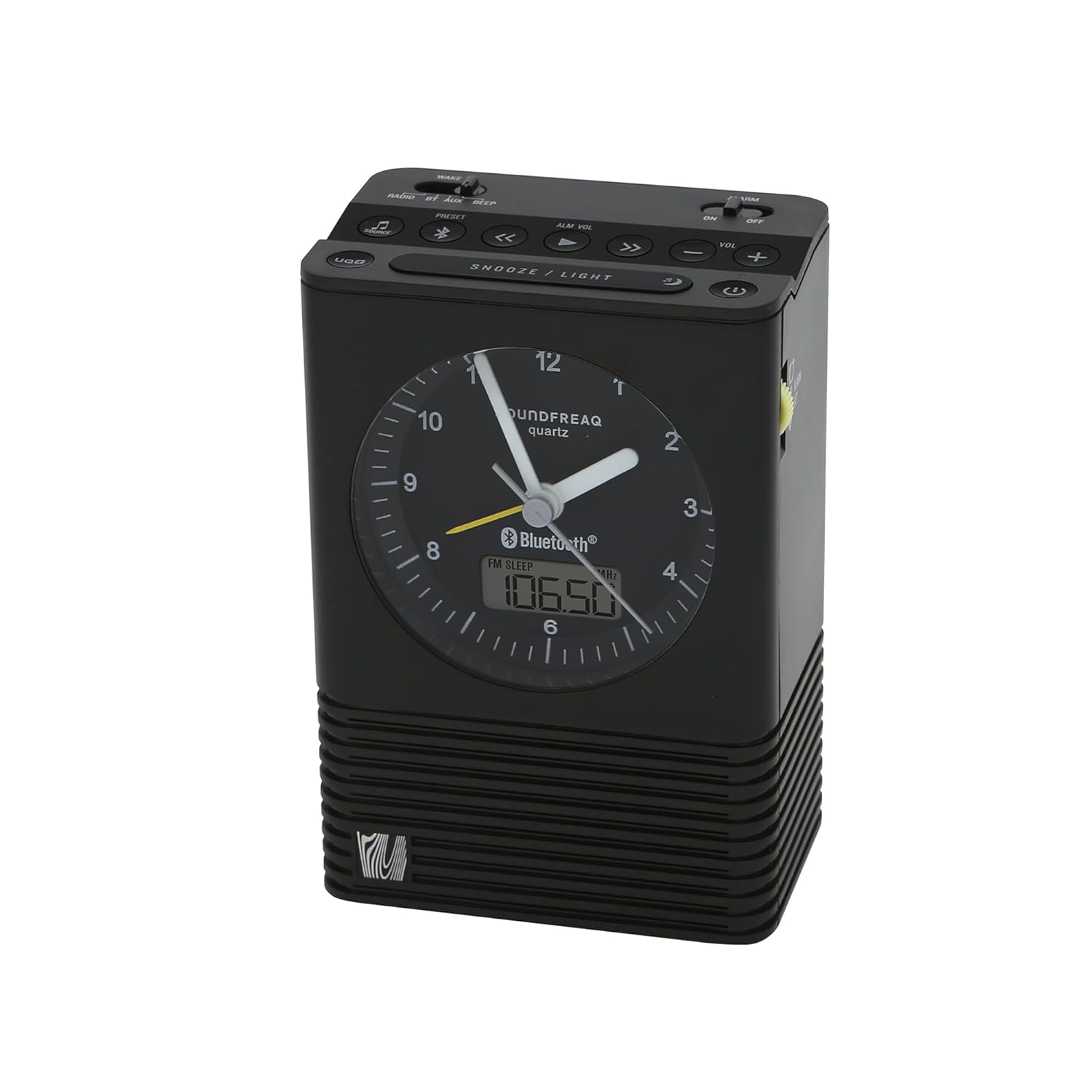 Soundfreaq Soundfreaq Sound Rise Classic SFQ-14 Bedside Alarm Clock Radio Bluetooth Speaker with FM Radio USB Charging Port and Snooze Feature - View 3 of 9