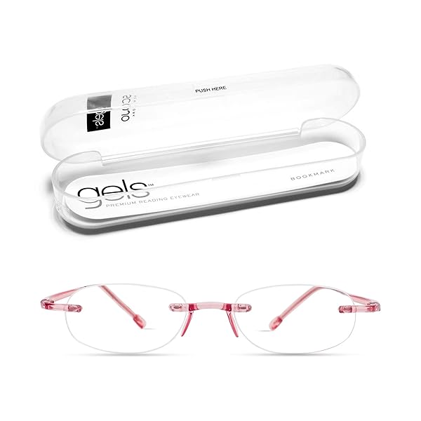 Scojo New York Scojo New York Gels Original Reading Glasses 1.5x Blush Stylish Scratch Resistant Lenses for Men and Women