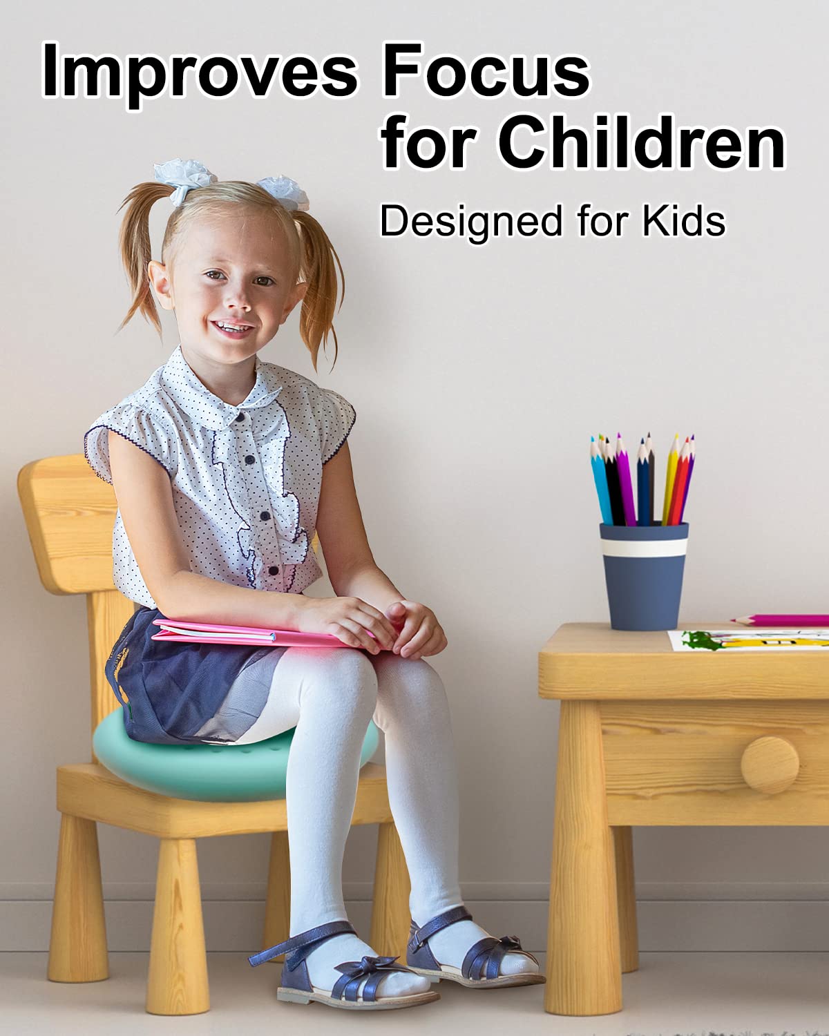 Tumaz Tumaz Wobble Cushion for Improved Posture and Focus in Kids Balance Disc for Back Pain Relief Core Strength and Flexible Seating - View 4 of 6