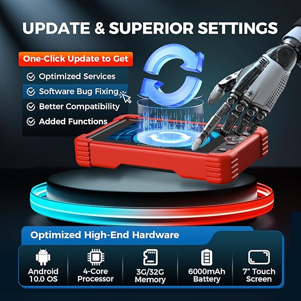 LAUNCH Launch CRP129 Professional OBD2 Scanner Code Reader for Engine Transmission ABS Airbag EPB SAS Oil Reset with 16 Pin Cable - View 5 of 10