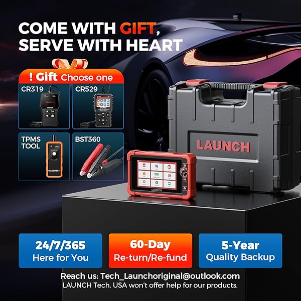 LAUNCH Launch CRP129 Professional OBD2 Scanner Code Reader for Engine Transmission ABS Airbag EPB SAS Oil Reset with 16 Pin Cable - View 10 of 10