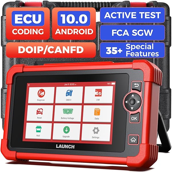 LAUNCH Launch CRP129 Professional OBD2 Scanner Code Reader for Engine Transmission ABS Airbag EPB SAS Oil Reset with 16 Pin Cable - View 2 of 10