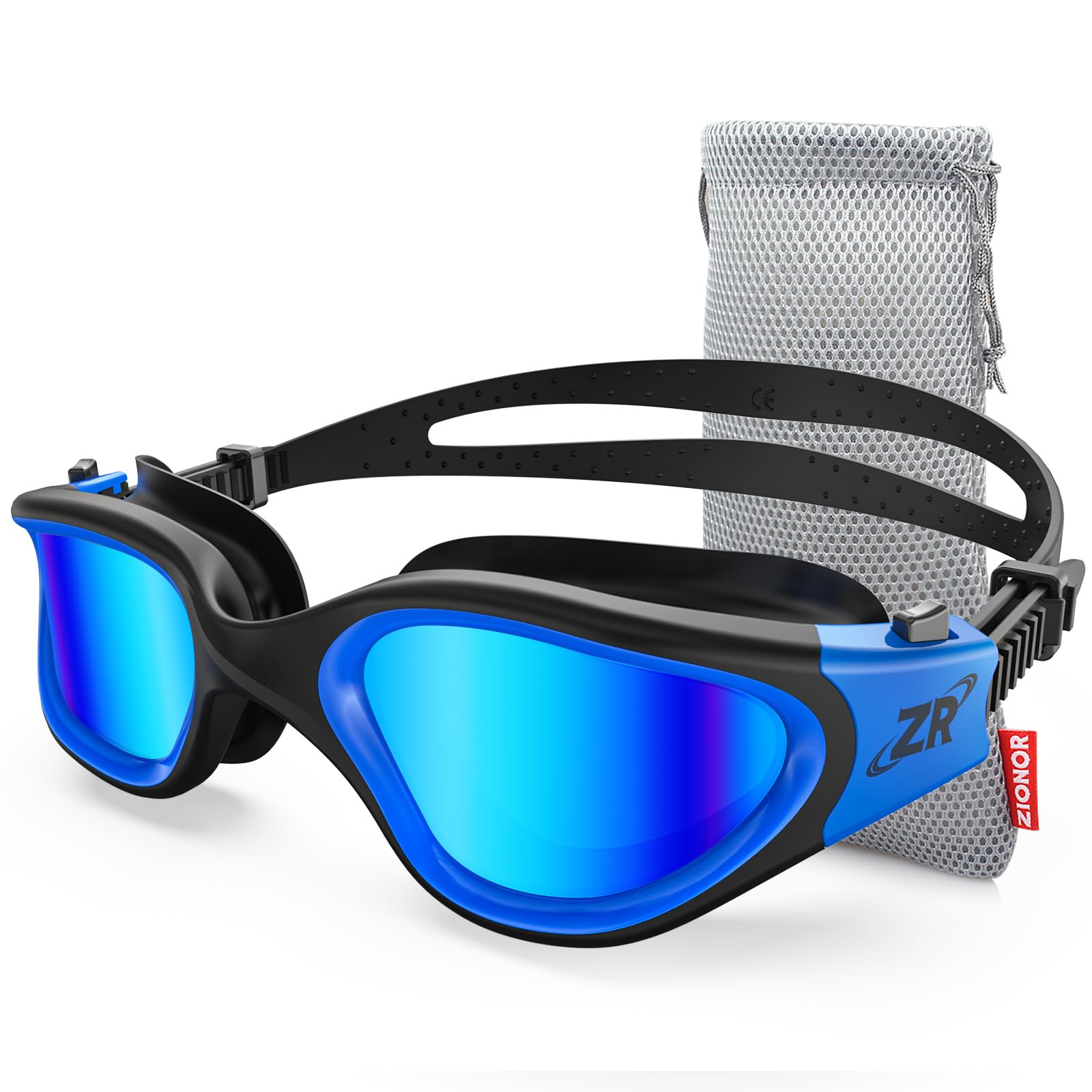 ZIONOR Swim Goggles G1 Polarized with UV Protection Anti-fog Adjustable Strap for Men Women Indoor Outdoor Swimming