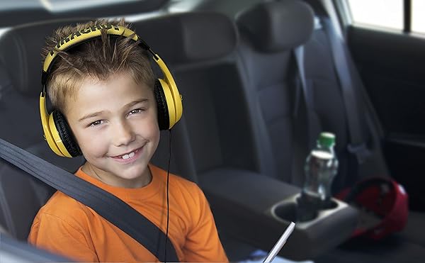 eKids Pokemon Pikachu Kids Headphones: Adjustable, Stereo Sound, Volume Control & Tangle-Free Design for School & Travel - View 5 of 8