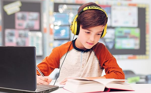 eKids Pokemon Pikachu Kids Headphones: Adjustable, Stereo Sound, Volume Control & Tangle-Free Design for School & Travel - View 7 of 8
