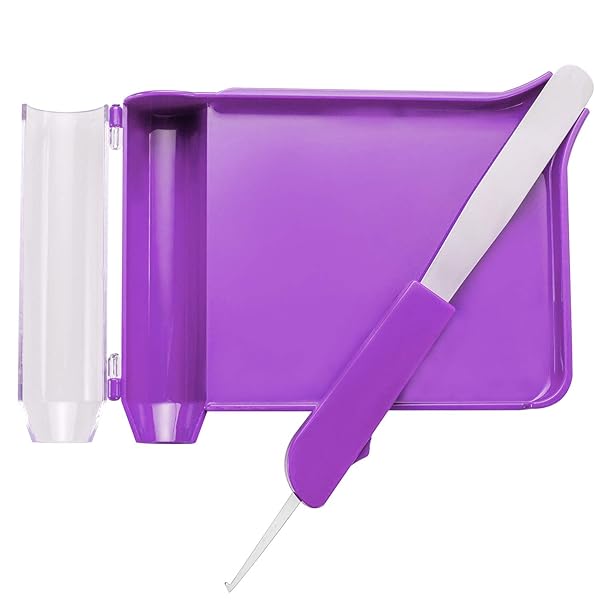 Medarchitect Medarchitect Right Hand Pill Counting Tray with Spatula Purple for Accurate Medication Management