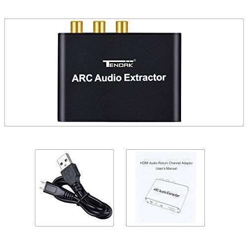 Tendak HDMI ARC Adapter - Tendak Audio Extractor with Optical TOSLINK, Coaxial & 3.5mm for HDTV, Soundbar & Amplifier - View 8 of 8