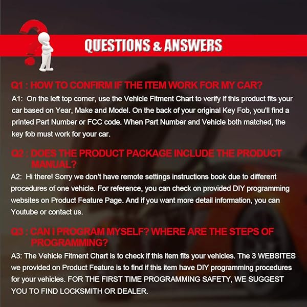 cciyu CCiyu Keyless Entry Remote Car Key Fob Clicker Transmitter for Chrysler Dodge Plymouth GQ43VT17T 2X3 Buttons Replacement - View 8 of 8