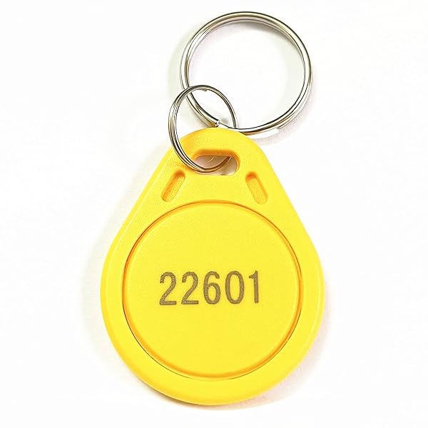 Quentin 100pcs Thin 26 Bit Proximity Key Fobs Compatible with ISOProx Readers for Access Control Systems Yellow