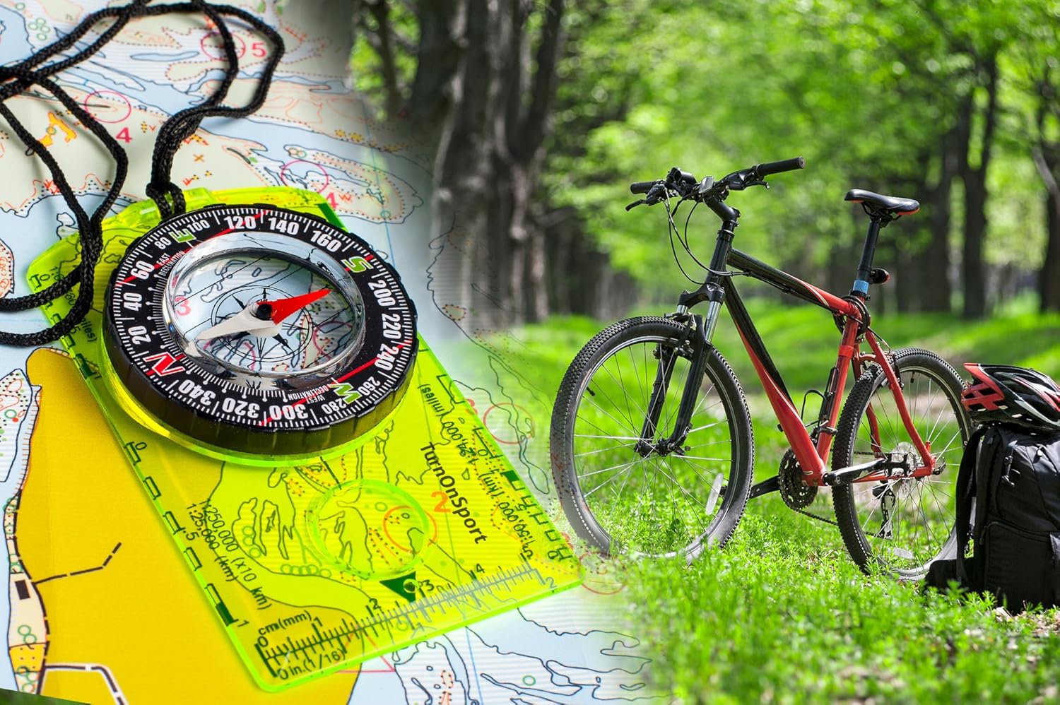 TurnOnSport Orienteering Compass for Hiking and Camping Advanced Scout Compass for Kids Professional Field Compass for Navigation Best Survival Gifts - View 9 of 9