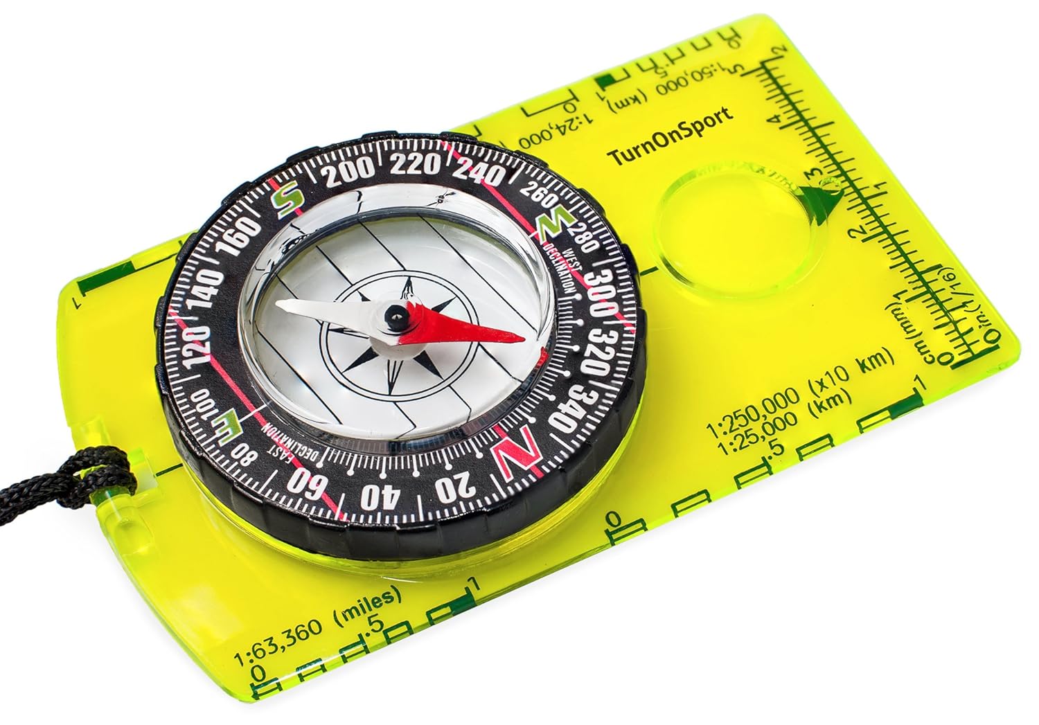 TurnOnSport Orienteering Compass for Hiking and Camping Advanced Scout Compass for Kids Professional Field Compass for Navigation Best Survival Gifts