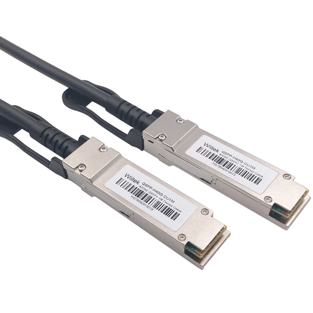 Wiitek 2M QSFP+ DAC Twinax Cable 40GbE Direct Attach Copper Cable 30AWG for Cisco Dell Ubiquiti D-Link Juniper Huawei Mellanox Mikrotik SuperMicro - View 3 of 7