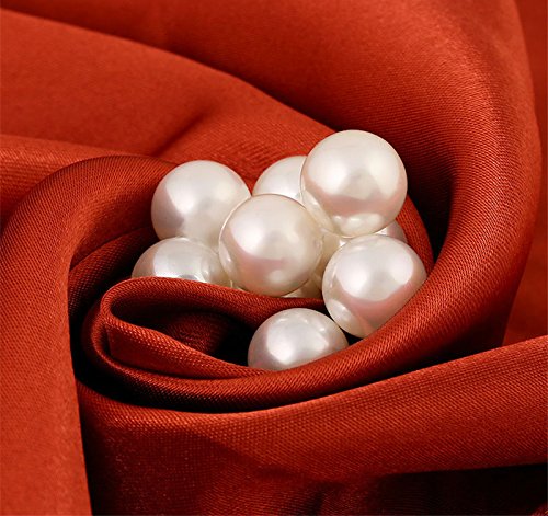 AKOAK AKOAK 100 Set Pearl Rivet Half Hole Faux Pearls for DIY Accessories Hat Shoe Clothes Bag Skirt Bridal Veil 8.0mm - View 2 of 8
