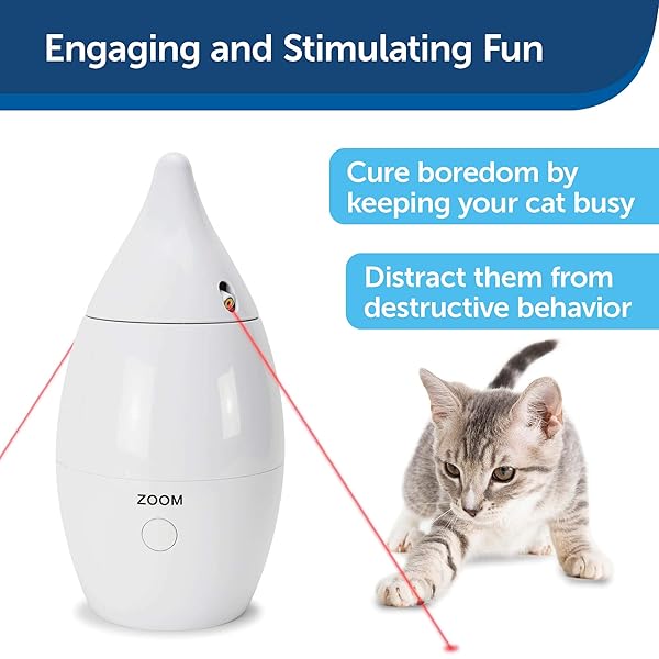 PetSafe PetSafe Zoom Rotating Laser Cat Toy with 2 Interactive Laser Lights for Engaging Playtime - View 7 of 9