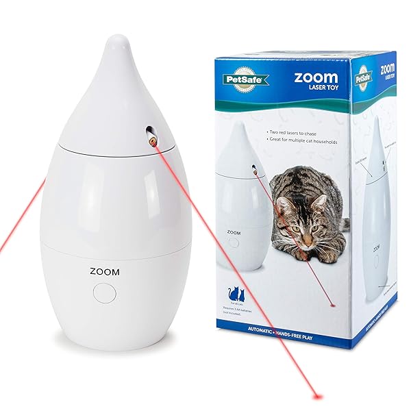 PetSafe PetSafe Zoom Rotating Laser Cat Toy with 2 Interactive Laser Lights for Engaging Playtime - View 3 of 9