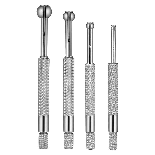 4 Pcs Hole Gage Kit: Cylinder Bore Gauge & Telescopic Ball Gages for Precision Measurement