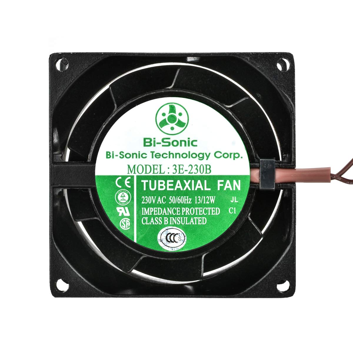 ueBEST High Speed AC Axial Fan 8038 All Metal 80mm x 80mm x 38mm High Wind High Air Pressure Cooling Fan 220V - View 4 of 5