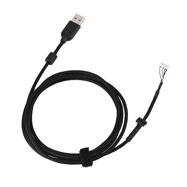ASHATA Richer-R USB Mouse Cable Replacement - 2.19yd Plug and Play for Seamless Connectivity - View 3 of 10