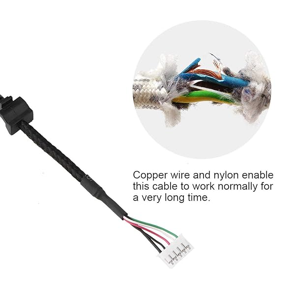 ASHATA Richer-R USB Mouse Cable Replacement - 2.19yd Plug and Play for Seamless Connectivity - View 6 of 10