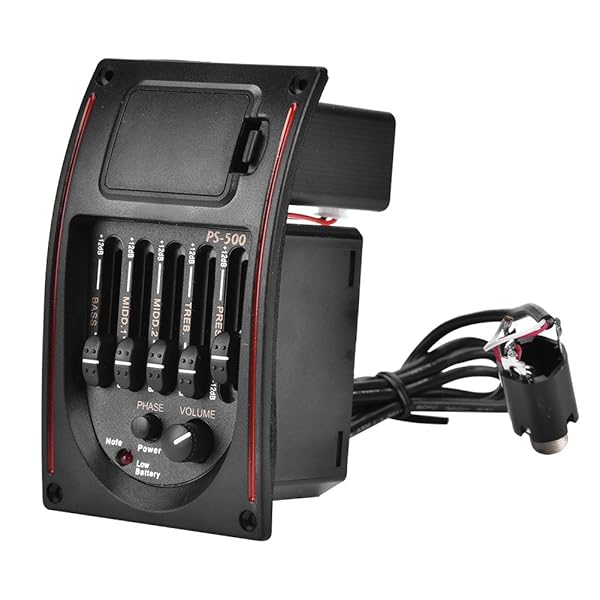 Tbest PS-500 Acoustic Guitar Pickup & Preamp: 5-Band EQ, Piezo Tuner for Superior Sound Quality - View 9 of 10