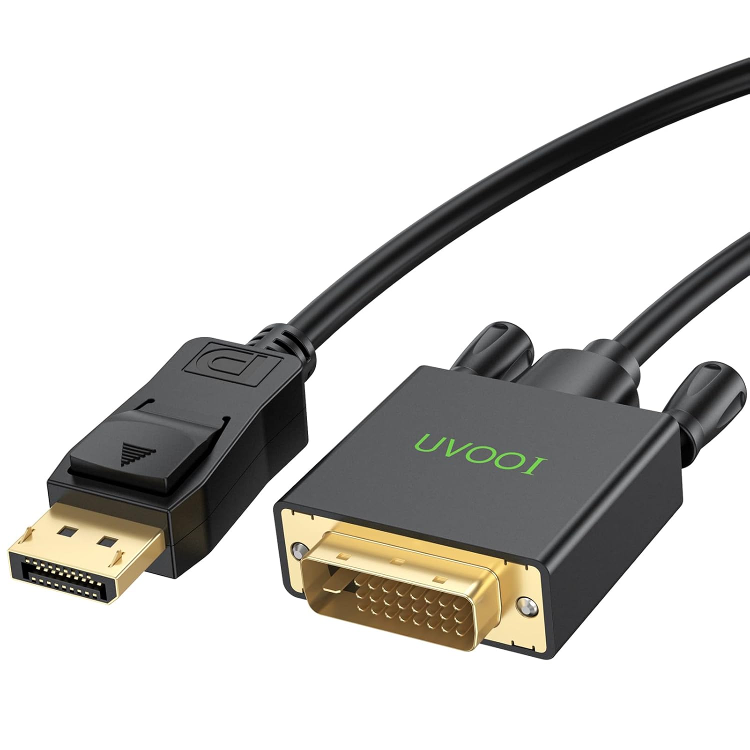 UVOOI UVOOI 10ft DisplayPort to DVI Cable - Gold-Plated DP to DVI-D Adapter for PC, Laptop, HDTV, Projector & Monitor