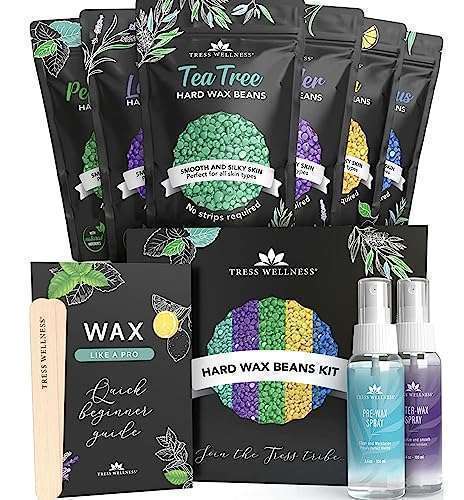Tress Wellness Tress Wellness Hard Wax Beads for Sensitive Skin - 1.3lb Variety for Smooth, Gentle Hair Removal