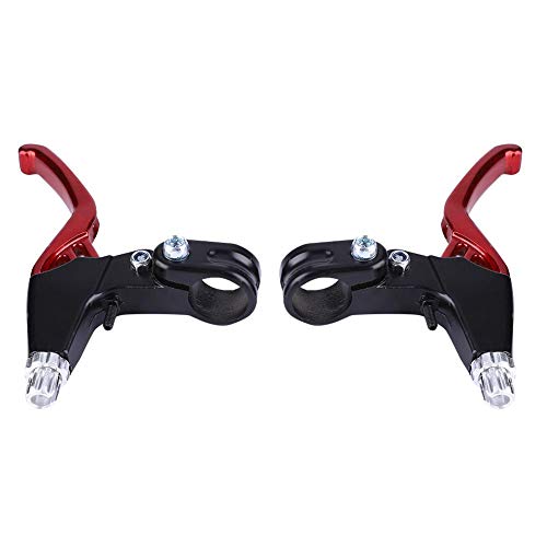 Tbest Top BMX Bike Brake Levers: Evercross Aluminium Alloy Handbrake Handles in 4 Colors - Red, Blue, Black & Green