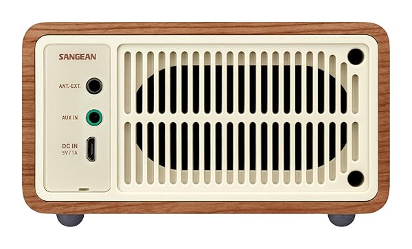 Sangean Buy Sangean WR-7WL Mini Bluetooth Speaker - Walnut Wood, FM Tuner & Aux-in | Premium Sound & Style - View 4 of 7