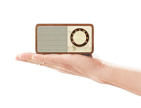 Sangean Buy Sangean WR-7WL Mini Bluetooth Speaker - Walnut Wood, FM Tuner & Aux-in | Premium Sound & Style - View 5 of 7