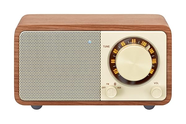 Buy Sangean WR-7WL Mini Bluetooth Speaker - Walnut Wood, FM Tuner & Aux-in | Premium Sound & Style