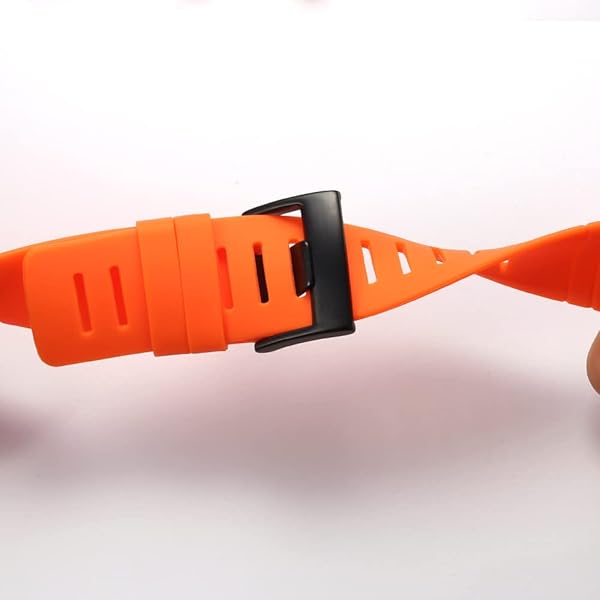 MCXGL MCXGL Waterproof Replacement Band for Suunto Core - All Black Sports Rubber Strap - View 6 of 7