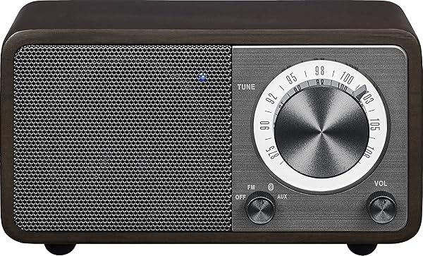 Buy Sangean WR-7DK Mini Bluetooth Speaker: FM Radio & Aux-in, Dark Cherry Wood Finish